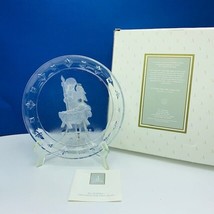Goebel Hummel crystal collectors plate Avon 1996 vtg glass Angel baby Jesus box - £19.63 GBP