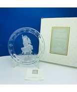 Goebel Hummel crystal collectors plate Avon 1996 vtg glass Angel baby Je... - £19.46 GBP