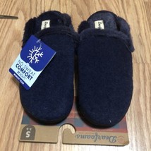 NWT Dearfoams Womens Memory Foam Slippers with No Sweat Comfort Size Small 5-6 - £15.82 GBP