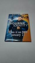 Vintage Rectangular Pinback Button #82-061 - Movie - The Bourne Identity - £3.12 GBP