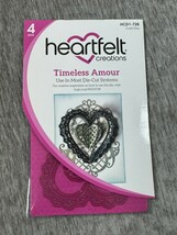 Heartfelt Creations Timeless Amour Craft Dies 4pc HCD1-728 Heart Die-Cut... - $27.71