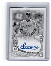 2017 Luis Severino Topps Gypsy Queen Black &amp; White auto card Yankees 50/99 - £21.92 GBP