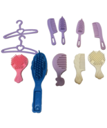 Lot of 11 Fashion Doll Barbie Accessories Brushes Combs Hangers - £9.91 GBP