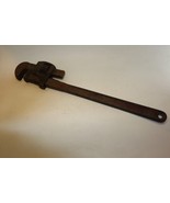 Vintage 24&quot; Long Forged Pipe Wrench Plumbing Wrench 1/4&quot; 2 1/2&quot; Pipe Mad... - £14.00 GBP