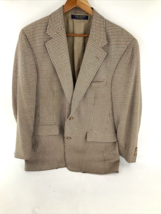 Vtg Brooks Brothers Houndstooth Blazer 3/2 Roll Button Sport Coat Jacket - £78.29 GBP