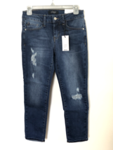 NWT 5/25 Judy Blue Jeans Ripped Distressed Denim Dark Blue Style:JB70149 - £32.00 GBP