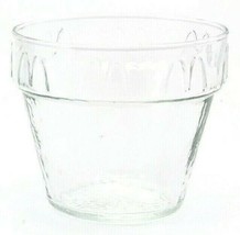 McDonald&#39;s Glass Flower Pot / Planter Clear with Raised Arches Collectible - $22.04
