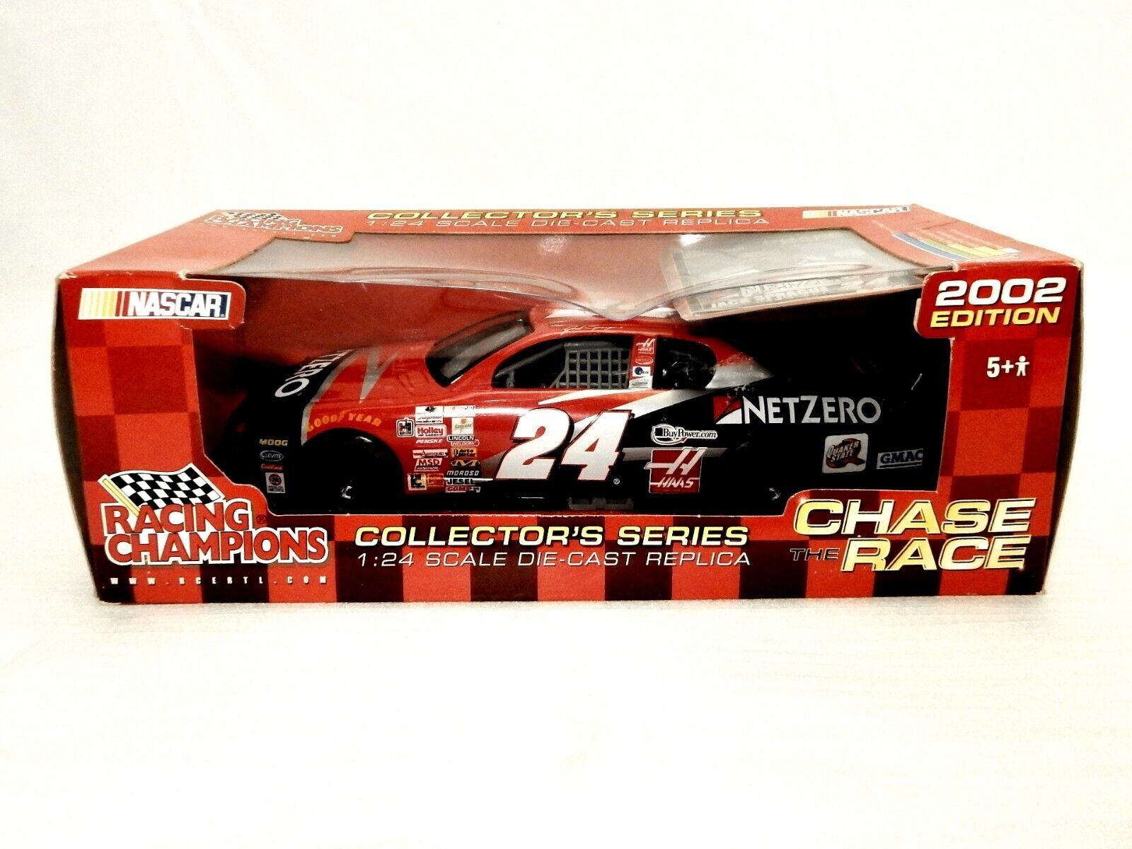 ERTL 1:24 NASCAR Die Cast Car, Jack Sprague #24 Net Zero, 2002 Chevy Monte Carlo - $29.35