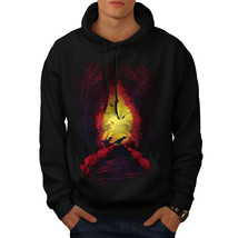 Wellcoda Fireplace Forest Mens Hoodie, Raptor Casual Hooded Sweatshirt - £25.92 GBP+