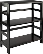 Winsome Wood Leo Model Name Shelving, Small And Large, Espresso - $64.99