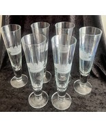 Toscany Crystal Pilsner Beer Glasses Clipper Ship Etched Set of 6 Vintage - $60.98 CAD