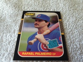 1987 Rafael Palmeiro Leaf Rookie # 43 Cubs Baseball Gem Mint !! - £27.37 GBP