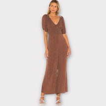 AUGUSTE X REVOLVE Collins Juliette Jumpsuit in Brown Polka Dot Size 4 - $69.00