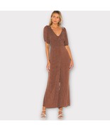 AUGUSTE X REVOLVE Collins Juliette Jumpsuit in Brown Polka Dot Size 4 - €58,69 EUR