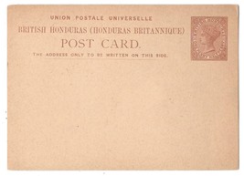 British Honduras Postal Stationery Card QV 1 1/2 penny 1879 HG 1 - £9.96 GBP