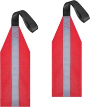 Frienda 2 Pieces Safety Travel Flag For Kayak Canoe Red Warning Flag With - £23.71 GBP