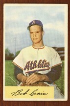Vintage Baseball Card 1954 Bowman #195 Bob Cain Pitcher Philadelphia Athletics - $11.35
