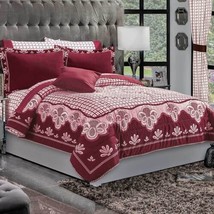 LUCIA VINTAGE FLOWERS  REVERSIBLE COMFORTER SET AND SHEET SET 9 PCS KING... - $188.10