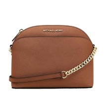 Michael Kors Emmy Leather Crossbody - Luggage - £121.87 GBP