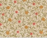 Cotton Morris Manor Flowers Pattern Cream Cotton Fabric Print by Yard D1... - $15.95