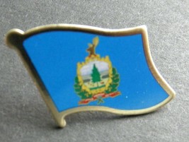 Vermont Us State Single Flag Lapel Hat Pin Badge 7/8 Inch - £4.43 GBP