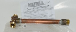 Merrill BATNL1002L No Lead Brass Tank Tees 1 Inch MIP Connection 14 Inches Long image 1