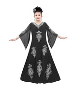 Dubai Black Style Wedding Kid Dress Moroccan Ramadan Special Party Girls... - £48.15 GBP