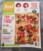 Food Network Magazine Sept 2014 Kebabs Bonus Pasta Cookbook  Fruit Desserts - £5.22 GBP