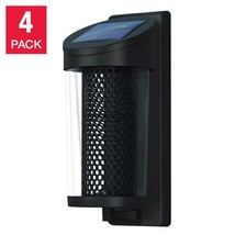 GTX Solar Post Wall LED Accent Light, 4-pack,  Water Resistant 10-Lumen Battery - £39.83 GBP