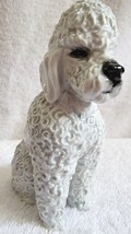 VTG Rosenthal Germany Dog POODLE Figurine Porcelain White/Gray Fritz Hei... - £99.68 GBP
