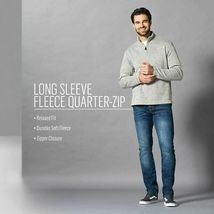 Wrangler Authentics Men’s Sweater Fleece Quarter-Zip, Choose Sz/Color - $36.00