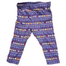 Gymboree Baby Girls Purple Floral Print Leggings Pants 3-6 Winter Sparkl... - $19.80