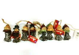 2006 Santa&#39;s Workbench Collection Ornament Figures Elves Workers Lot of 8 - £9.08 GBP
