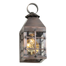 Irvins Country Tinware Small Barn Outdoor Wall Light in Solid Antique Co... - £172.55 GBP