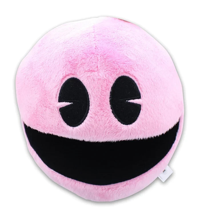Pink Classic Round Pac-Man Toys 7 inch Plush  Official pac man toy New w... - $12.73