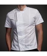 Unisex Blue Denim Chef Long Sleeve Culinary Catering Coat Shirt Jacket - $22.99