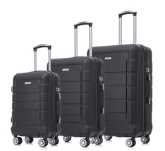 Three Piece Luggage Set (20”, 24”, 28”) Spinner Suitcase with TSA Lock - £155.43 GBP