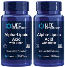 Alpha Lipoic Acid With Biotin Liver &amp; Nerve Health 120 Capsules Life Extension - £39.06 GBP