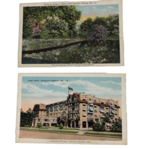 Excelsior Springs Missouri MO postcards Elms Hotel Swinging Bridge Siloa... - £6.04 GBP