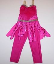 Girls Pink Dance Custom Pageant Costume Ballet Jazz Tap Musical Theater 5 6 7 - £31.96 GBP