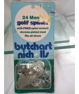 Vintage Butchart Nicholls 24 Pack Chrome Plated Steel Golf Spikes New! - £17.06 GBP