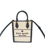 Kate Spade KK235 Ellie Canvas Mini Tote Satchel Crossbody Handbag Black ... - $2,134.63 MXN