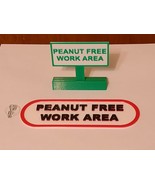 Peanut Free Work Area Signs - $148.95 MXN