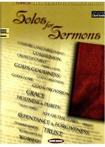 Solos for Sermons  2008 Religious Solo Piano Music Book 362p - £19.94 GBP