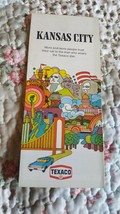 Vintage 1971 Texaco Kansas City Street Gas Station Travel Road Map - £3.88 GBP