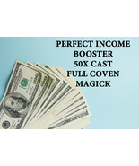 100X FULL COVEN PERFECT INCOME BOOSTER ENHANCE MONEY FLOW MAGICK RING PE... - £23.98 GBP