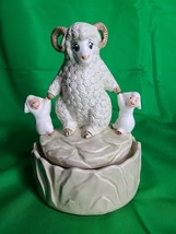 QQ Love Makes the World Go Round Ram Big Horn Sheep Music Box - £21.98 GBP