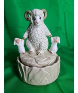QQ Love Makes the World Go Round Ram Big Horn Sheep Music Box - £22.15 GBP