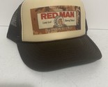 Red Man Golden Hat Chew Trucker Hat hat snapback hat Brown Tan Redman Cap - $17.59