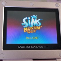 Game Boy Advance Sims Bustin&#39; Out Nintendo Handheld GBA System Authentic Saves - £25.82 GBP